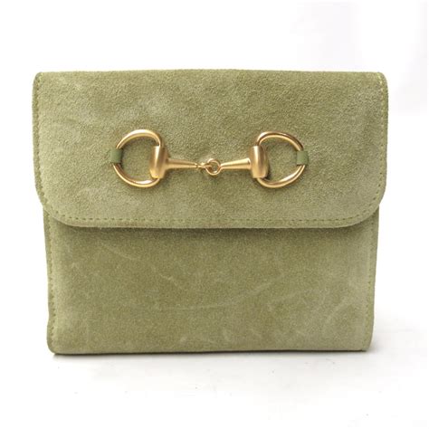 gucci suede wallet